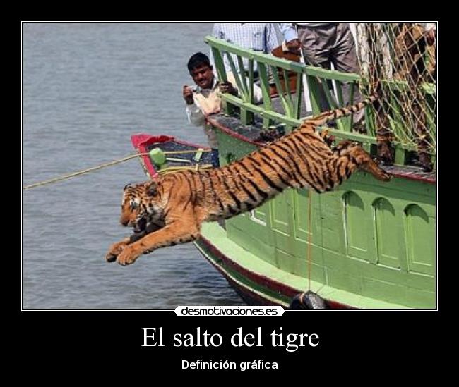 El salto del tigre - Definición gráfica
