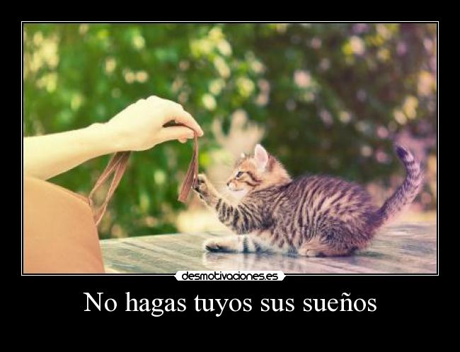 No hagas tuyos sus sueños - 