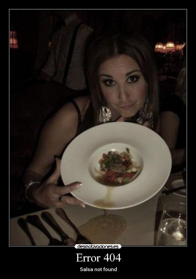 Error 404 - Salsa not found