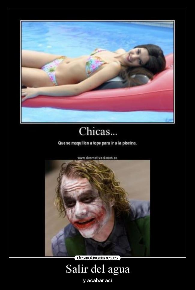 Salir del agua -