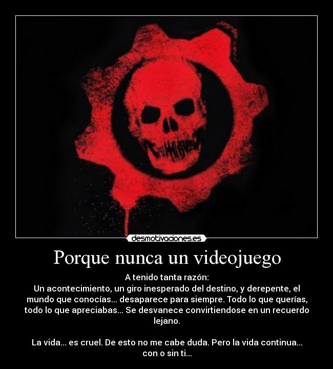 Porque nunca un videojuego -