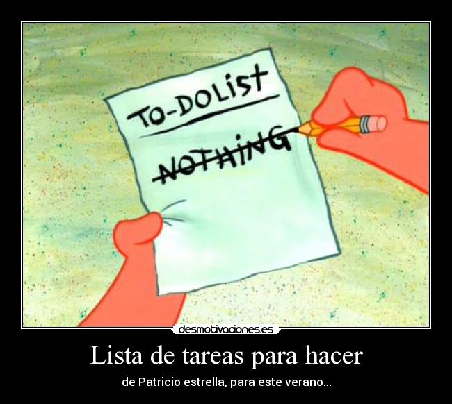 Lista de tareas para hacer -