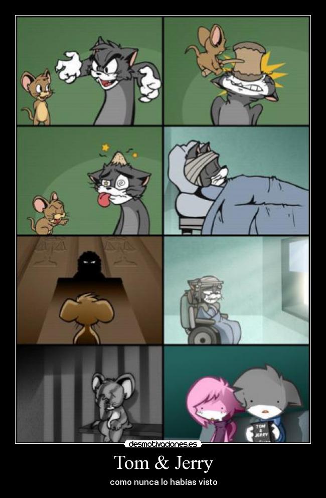 carteles tom jerry desmotivaciones