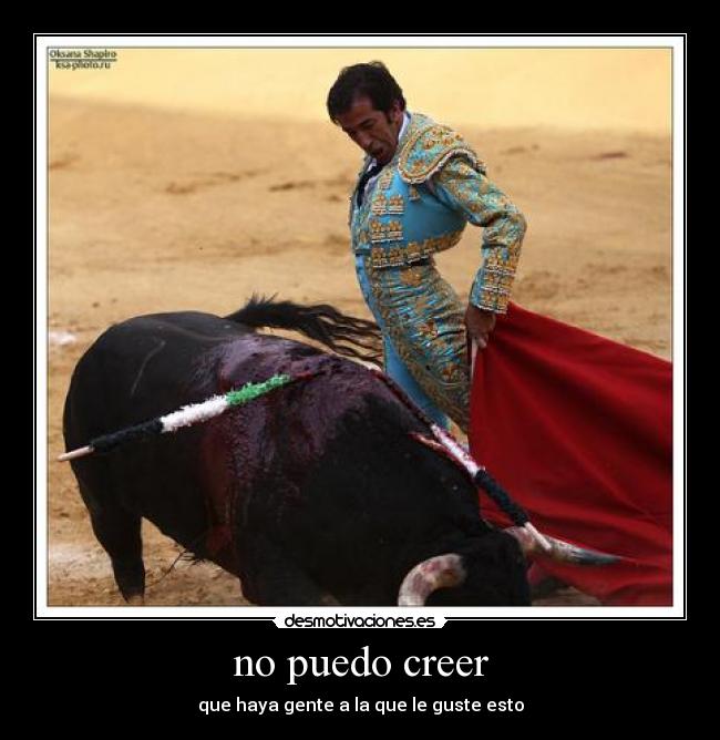 no puedo creer - 