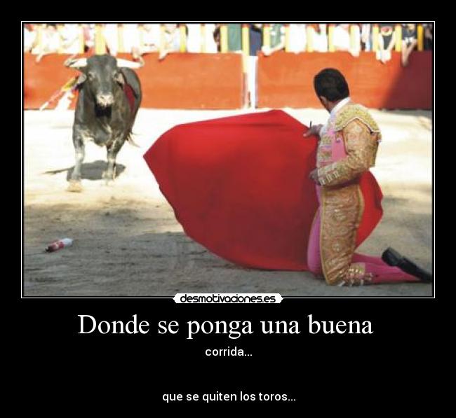 Donde se ponga una buena  - corrida...


que se quiten los toros...