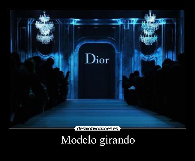 Modelo girando - 