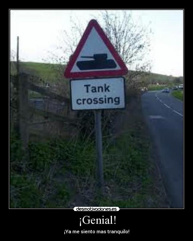 ¡Genial! - ¡Ya me siento mas tranquilo!