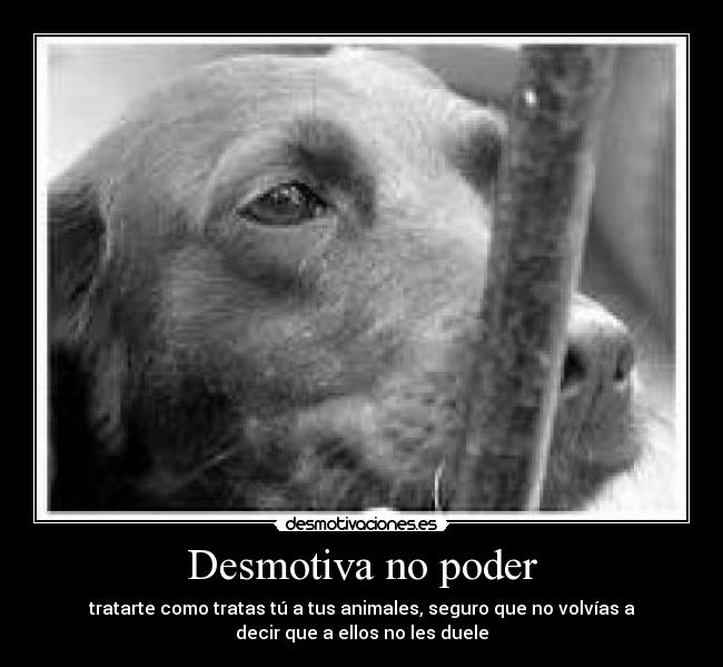 Desmotiva no poder -