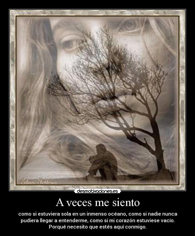 A veces me siento -