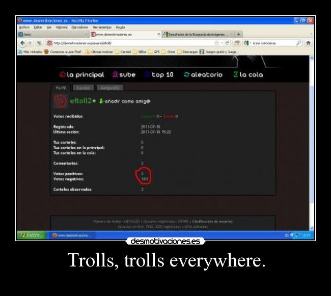 Trolls, trolls everywhere. - 