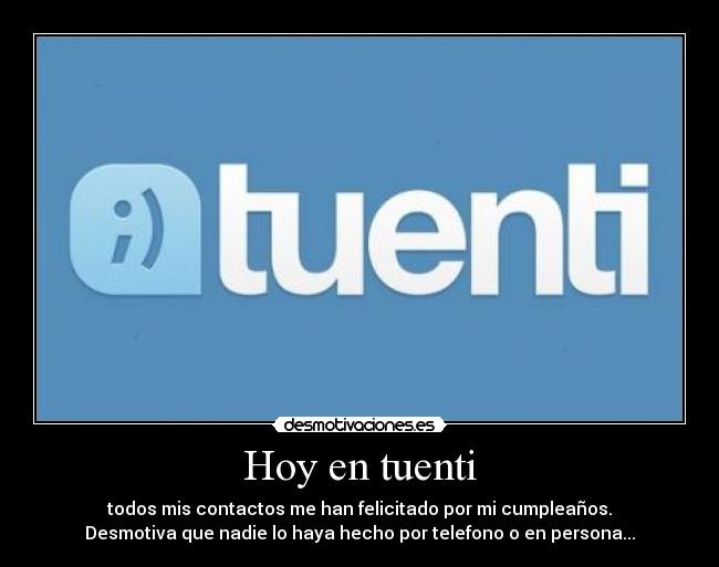 Hoy en tuenti - 