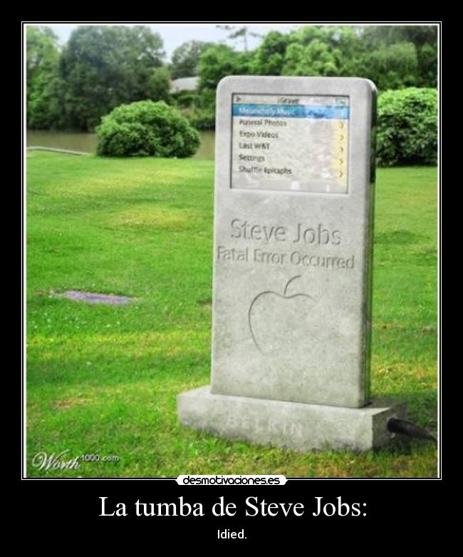 La tumba de Steve Jobs: -