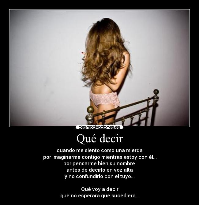 Qué decir -