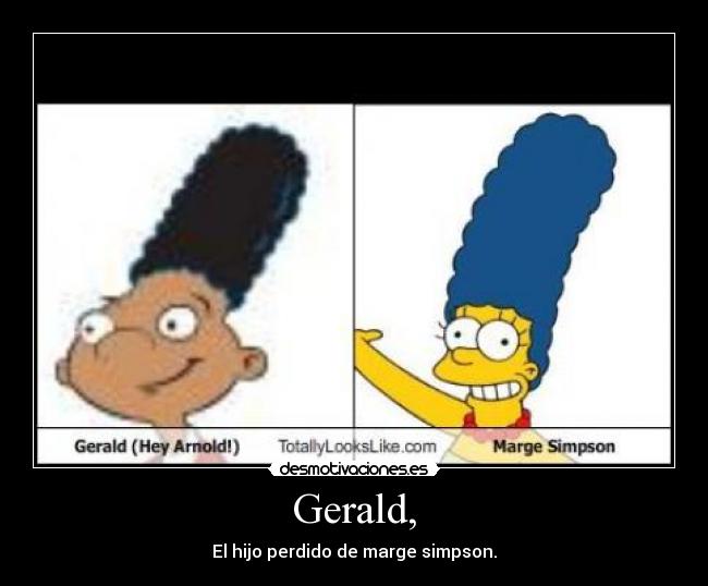 Gerald, - El hijo perdido de marge simpson.