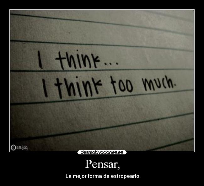 Pensar, -