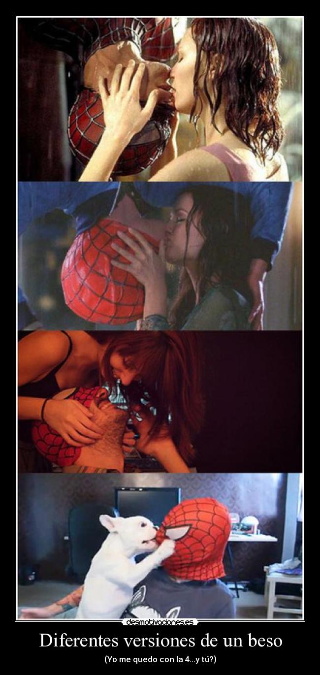 Diferentes versiones de un beso - (Yo me quedo con la 4...y tú?)