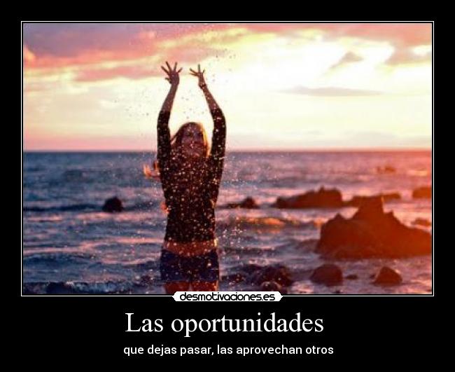 Las oportunidades  - 
