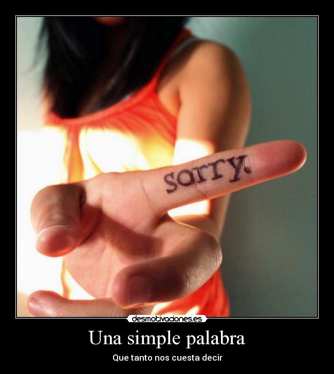 Una simple palabra -