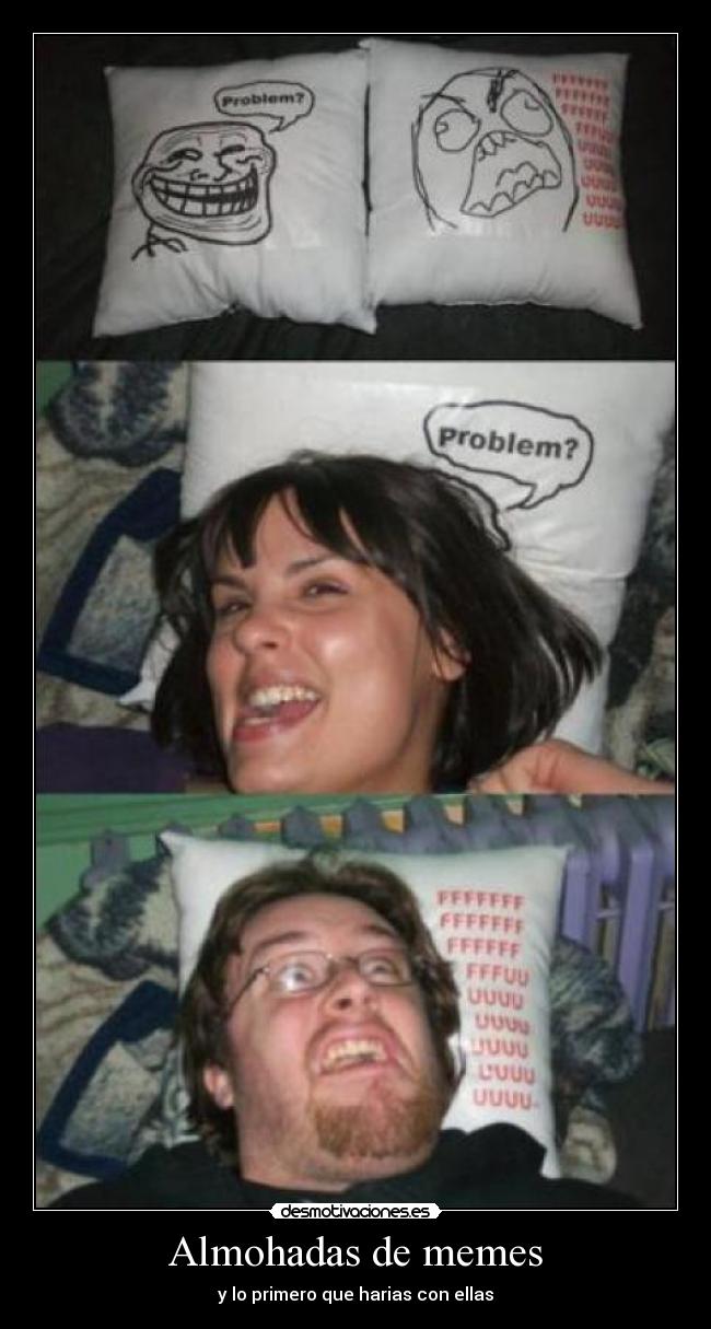 Almohadas de memes - 