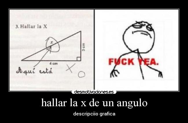 hallar la x de un angulo -