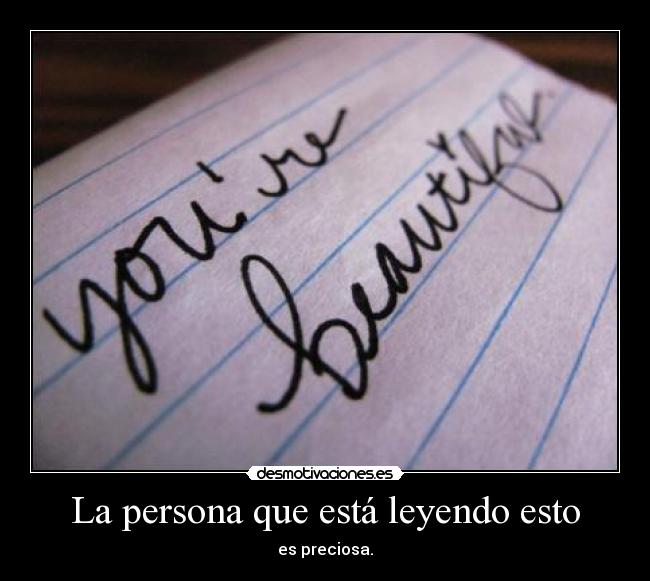 La persona que está leyendo esto - 