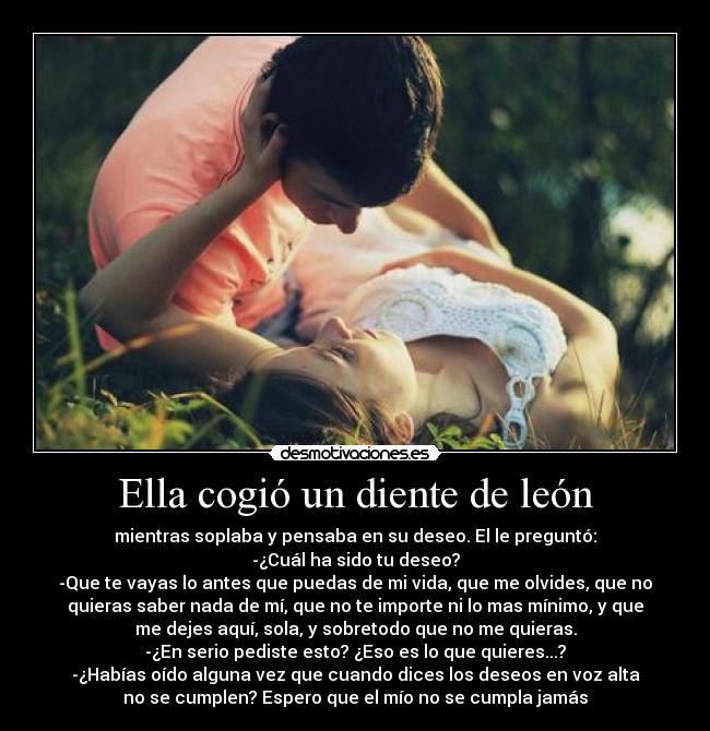 Ella cogió un diente de león - 