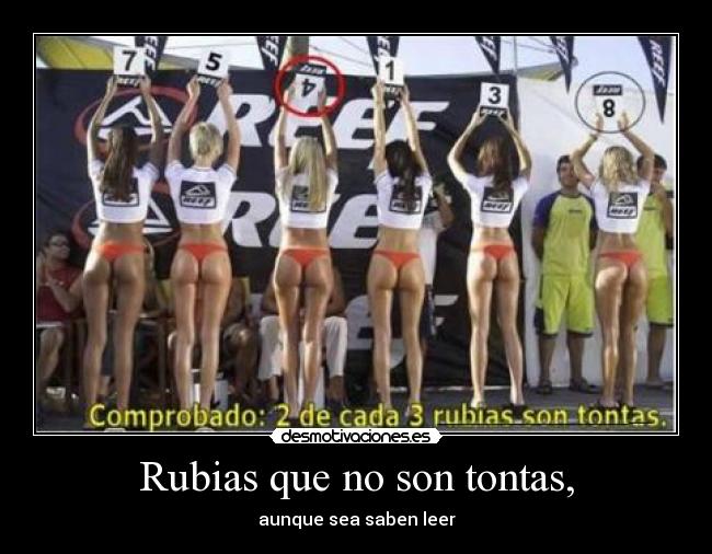 Rubias que no son tontas, - 