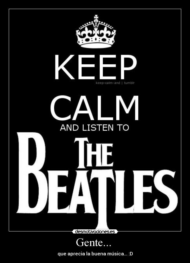 carteles the beatles keep calm camilitamcfly desmotivaciones