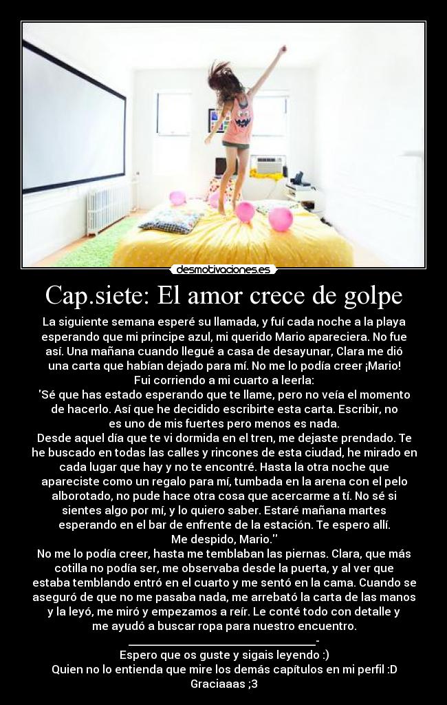 Cap.siete: El amor crece de golpe - 