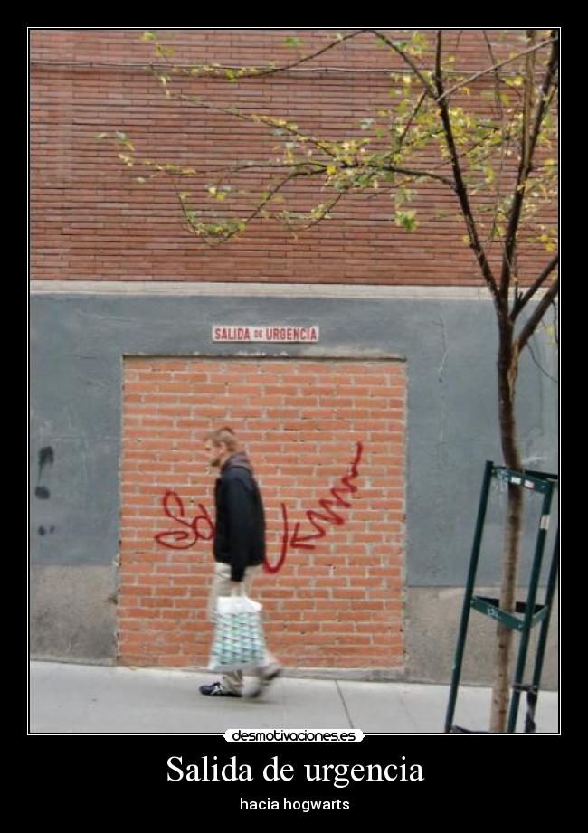 Salida de urgencia - hacia hogwarts