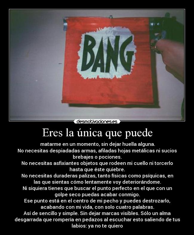 Eres la única que puede - 