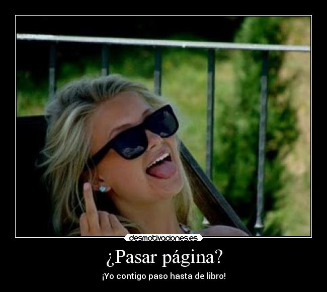 ¿Pasar página? - 