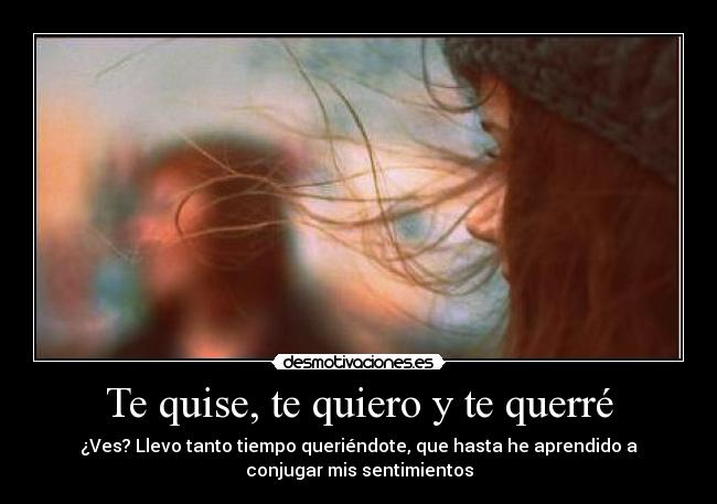 Te quise, te quiero y te querré - 