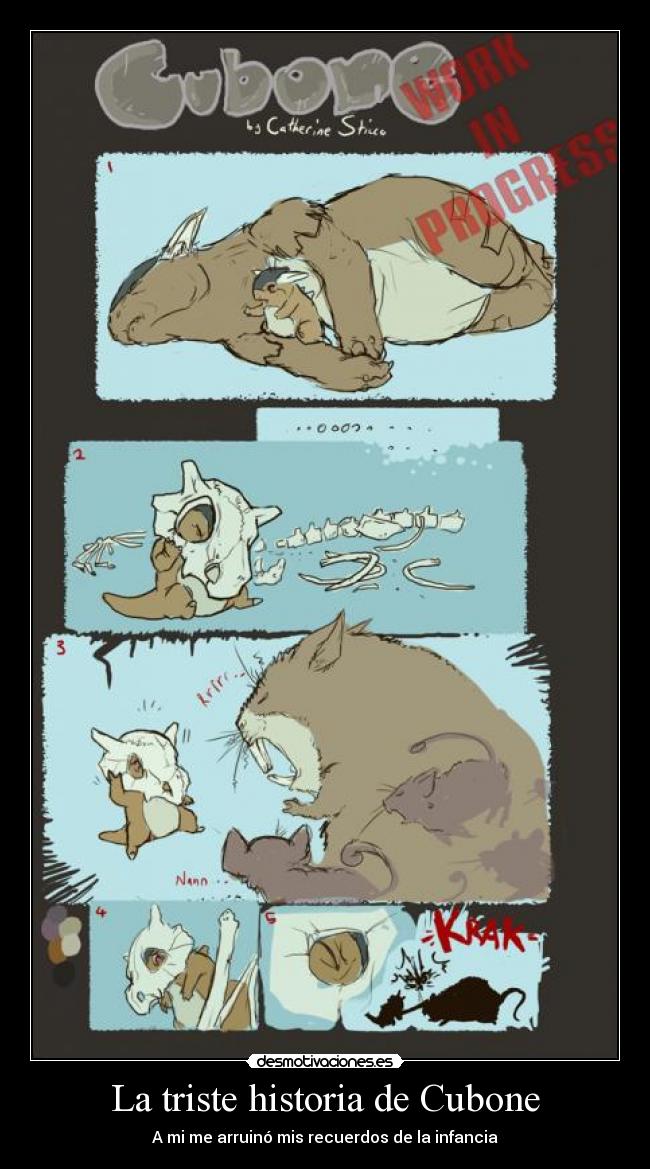 La triste historia de Cubone - 