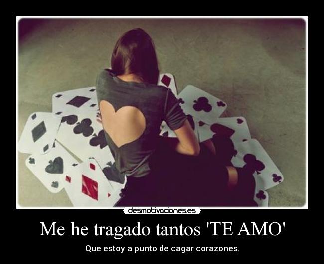 carteles amo cagar corazones desmotivaciones