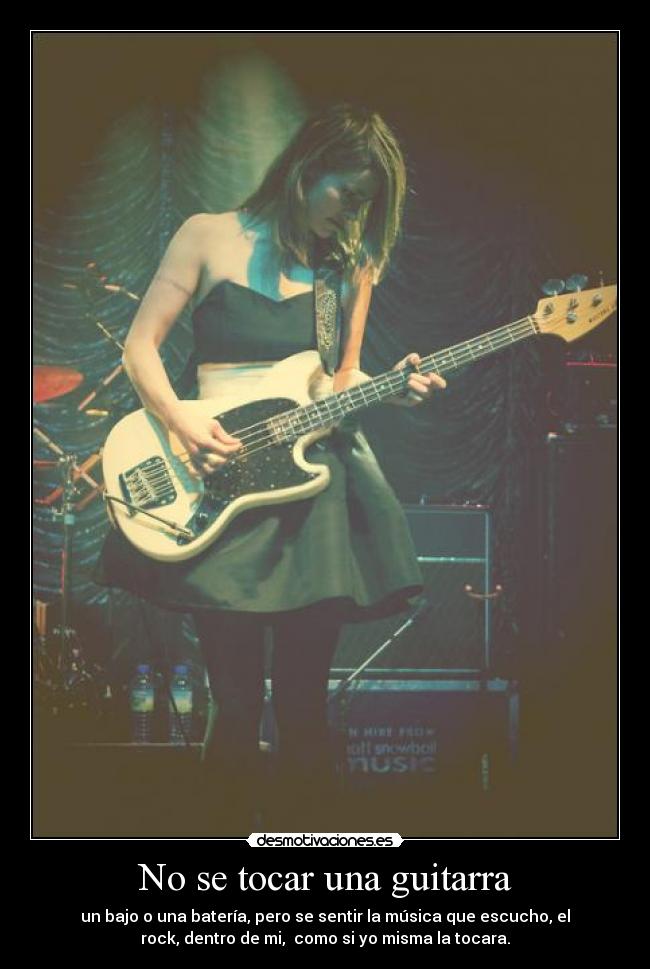 No se tocar una guitarra -