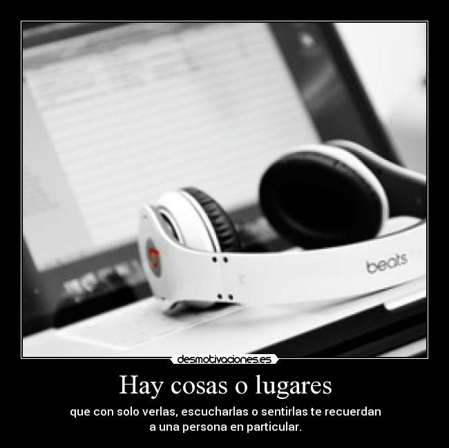 Hay cosas o lugares - 