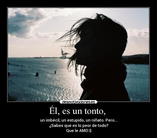 Él, es un tonto, -