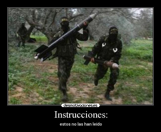 Instrucciones: - estos no las han leído