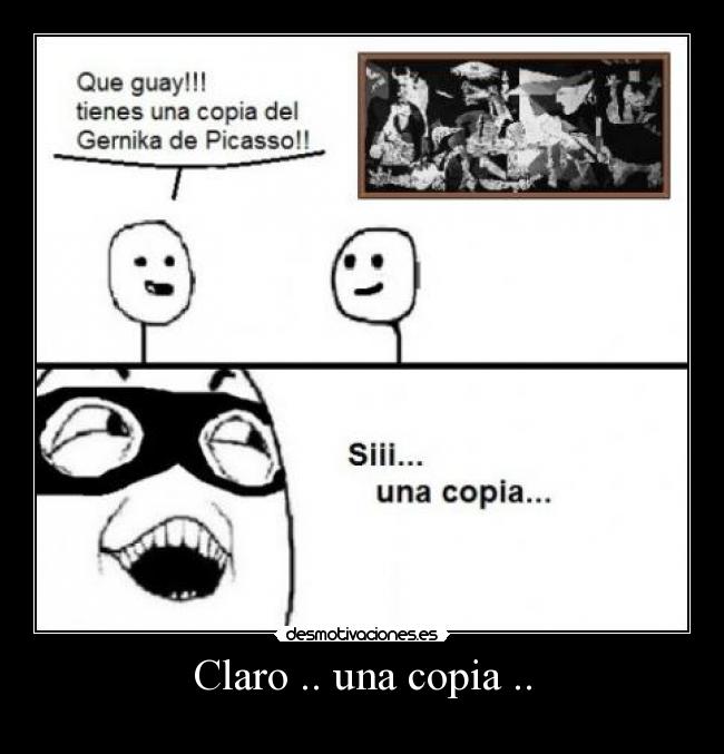 Claro .. una copia .. - 