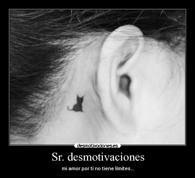 Sr. desmotivaciones - mi amor por ti no tiene límites...