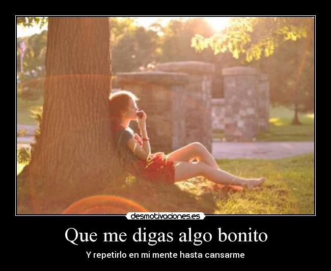 Que me digas algo bonito -