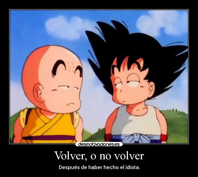 Volver, o no volver -