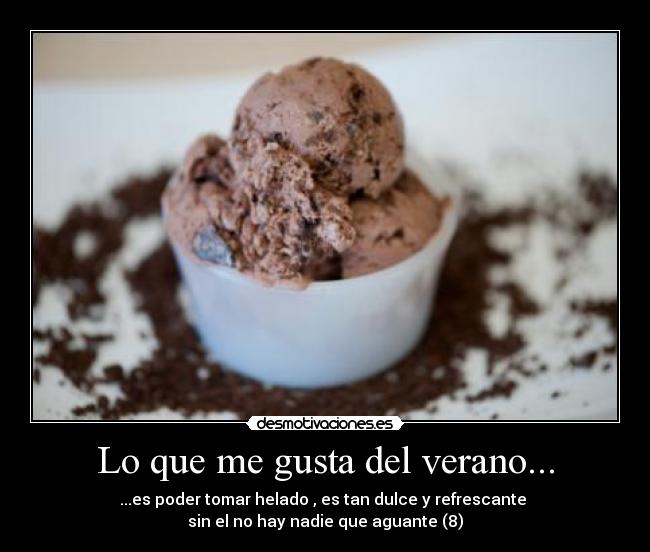 Lo que me gusta del verano... -