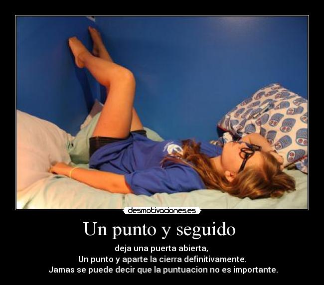 Un punto y seguido  - 