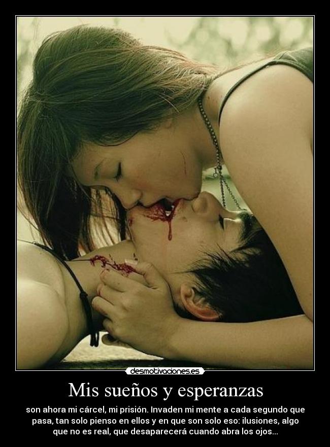 carteles sueno esperanza beso amor desmotivaciones