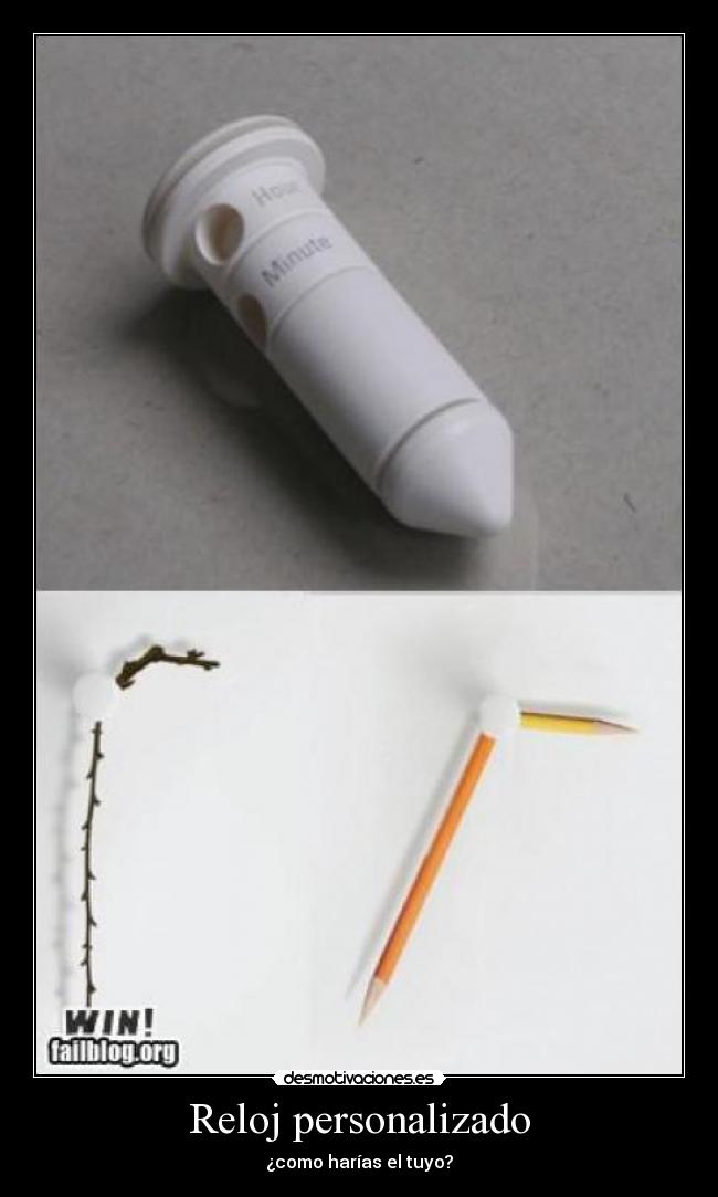 Reloj personalizado - ¿como harías el tuyo?