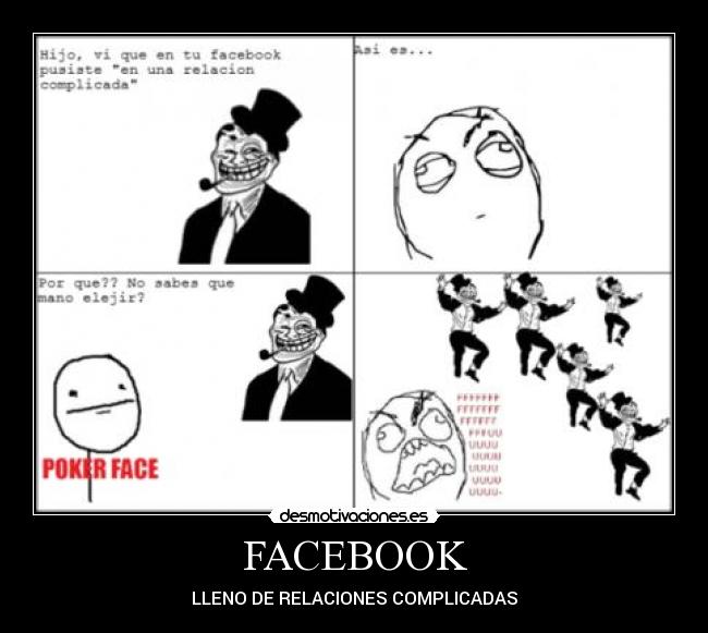 FACEBOOK - LLENO DE RELACIONES COMPLICADAS