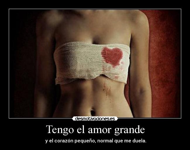 Tengo el amor grande -