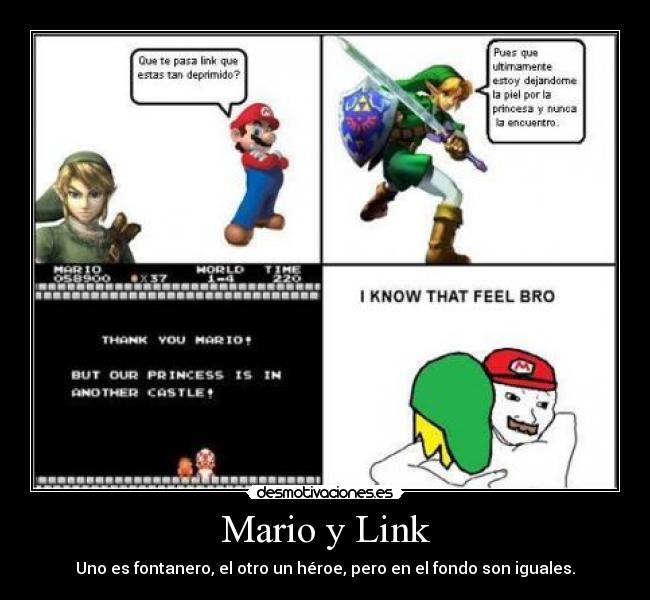 Mario y Link -